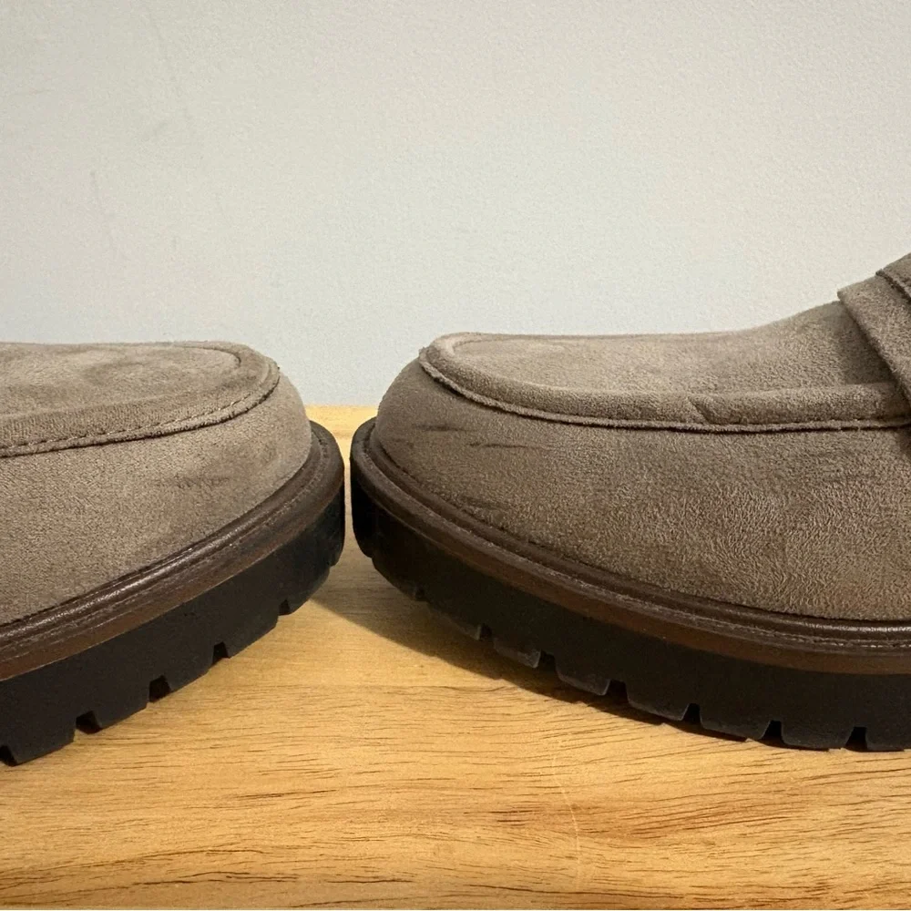 Indigo Rd. Women's Haven Taupe Faux Suede Loafers Size 8 - Picture 10 of 10